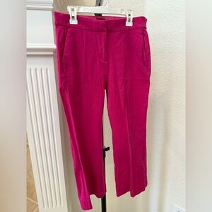 J. Crew Fuchsia Straight Leg Pants